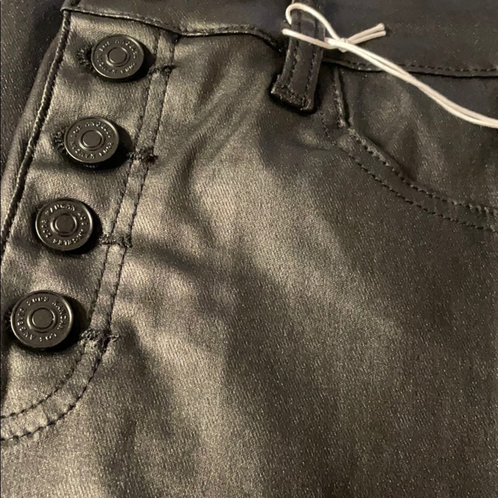 Last 1‼️ Button Fly High Rise Leather Skinny’s - Picture 4 of 5